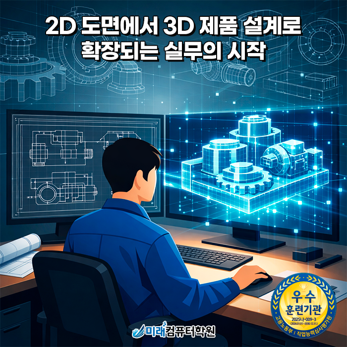  부산 기계설계산업기사 취득 | 내일배움카드로 배우는 3D모델링·제품설계 학원