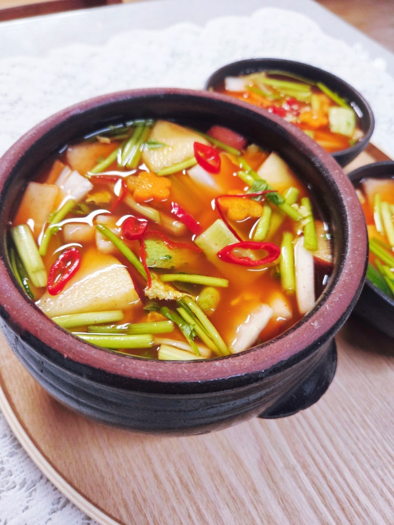 시원 상큼한 나박김치 만드는법 설명절김치 나박물김치 레시피