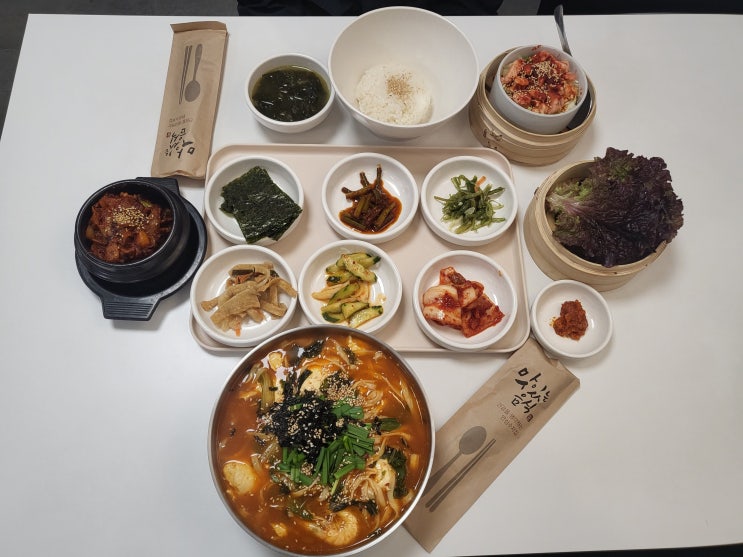  앞산빨래터맛집 모락｜얼큰순두부칼국수와 명란장이 매력적인 대구앞산한식