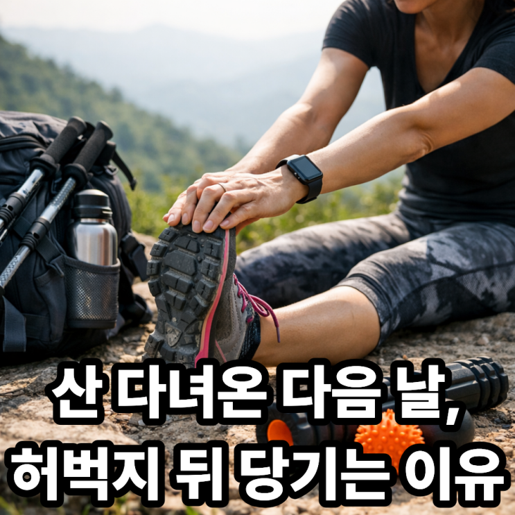  등산 후 햄스트링 뻐근함 관리법, 그냥 두면 더 뭉친다