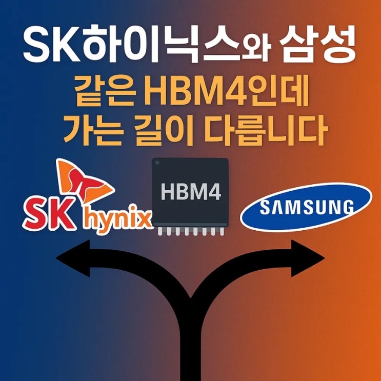  SK하이닉스와 삼성, 같은 HBM4인데 가는 길이 다릅니다