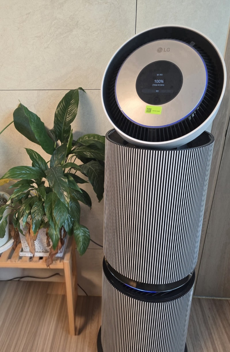 LG 퓨리케어 AI 오브제컬렉션 360˚ 공기청정기AS355NSNA (M필터) 솔직 리뷰