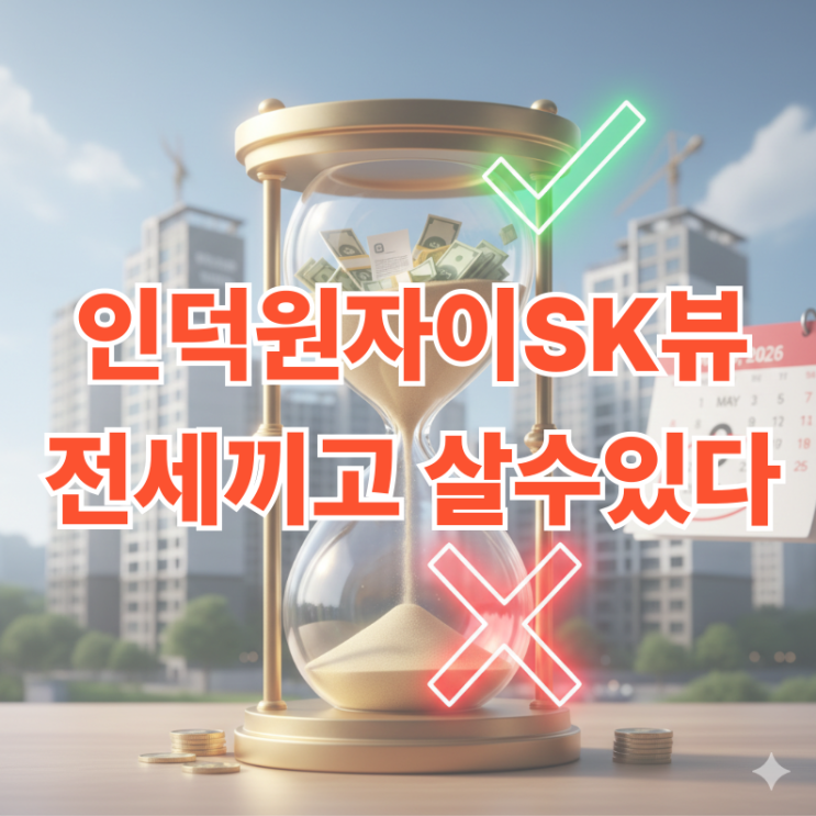  인덕원 자이SK뷰 도 이제는 전세 끼고 매수자에게 팔 수 있다