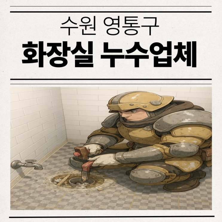  수원 화장실 누수 영통 아파트 바닥 유가 변기 배관 방수공사 업체