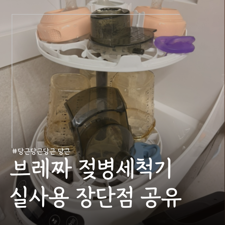 맘마존 추천템 브레짜 젖병세척기 당근 구매 및 실사용 장단점