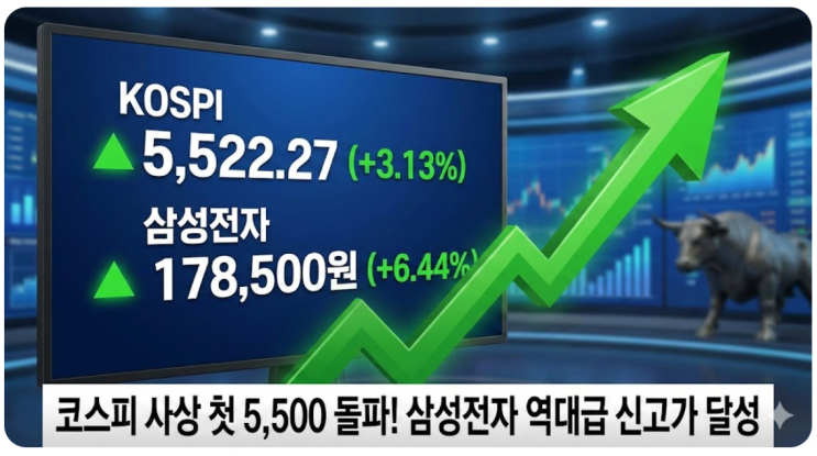  코스피 5500 시대 개막, 삼성전자 17만 원 돌파의 의미: 개미가 팔면 더 가는 이유와 향후 대응 전략