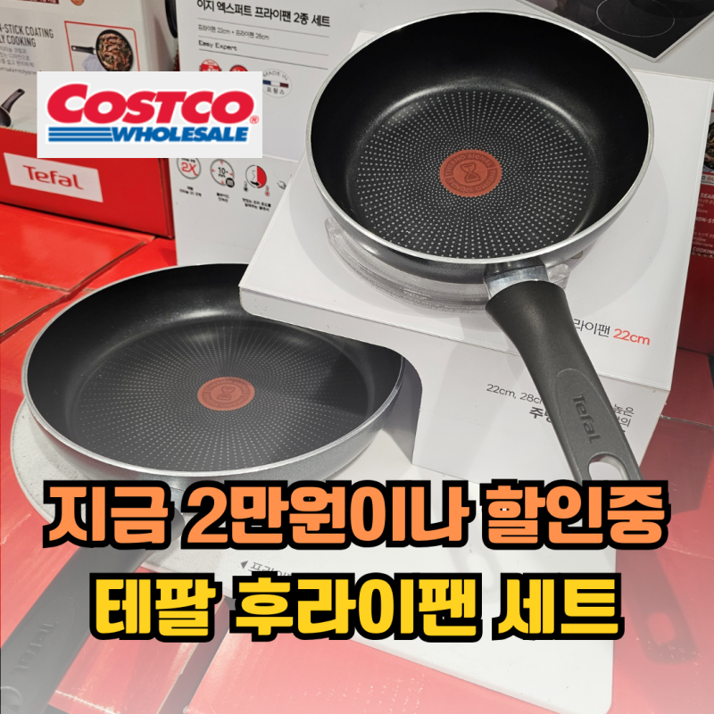 코스트코 2만원 할인되는 상품 고민할 필요없는 테팔 후라이팬세트