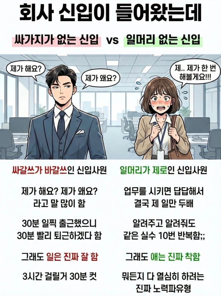  회사 신입 죽음의 이지선다.Manhwa