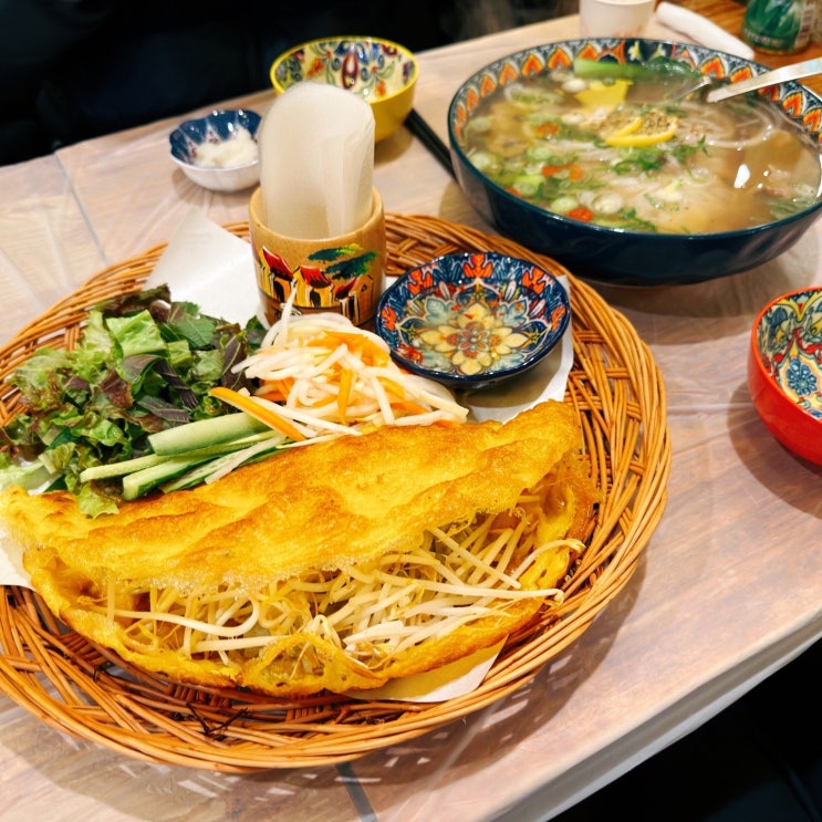  해운대 장산역 맛집 벳남구쁘, 반쎄오와 샤브 쌀국수 인생 후기 (주차 팁)