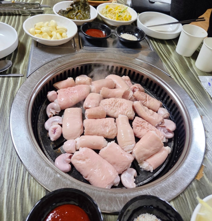  예산 삽교곱창거리 맛집, 옥수수 도너츠 포장