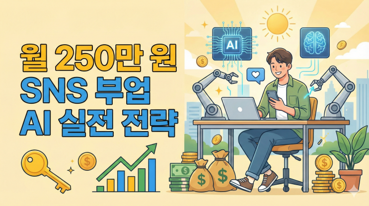  SNS 관리 대행 부업으로 퇴근 후 월 250만원 번 직장인의 AI 활용 실전 전략