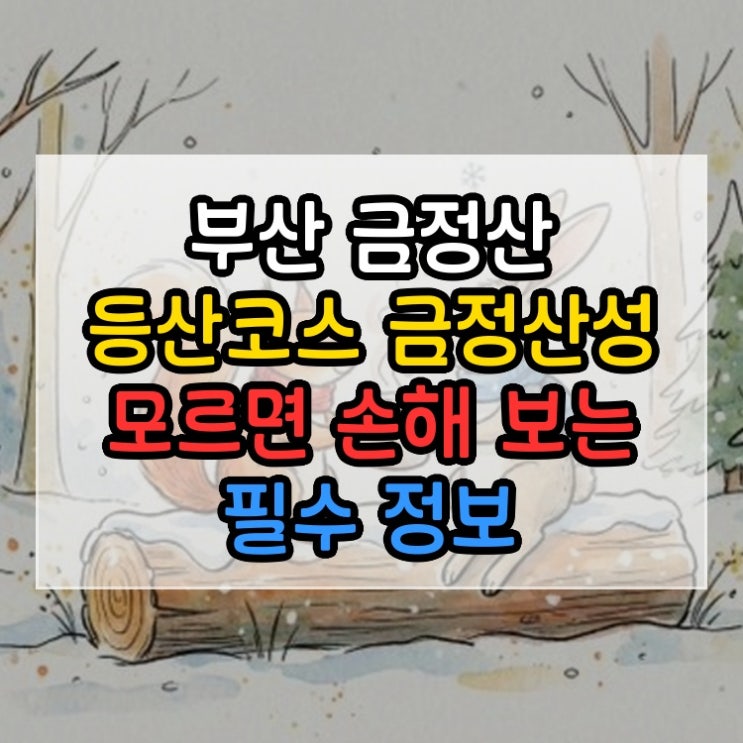  부산 금정산 등산코스 금정산성 모르면 손해 보는 필수 정보