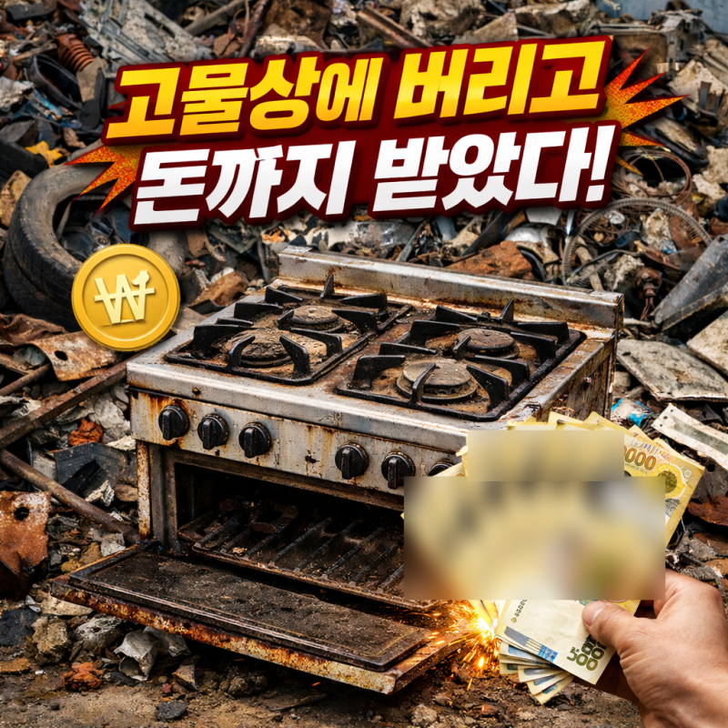 가스레인지 버리는 방법? (돈을 받고 버리는 방법)