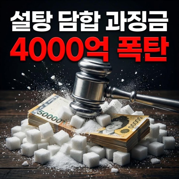  설탕 담합 과징금 4000억 폭탄 CJ 삼양사 주가 영향과 물가 안정 전망