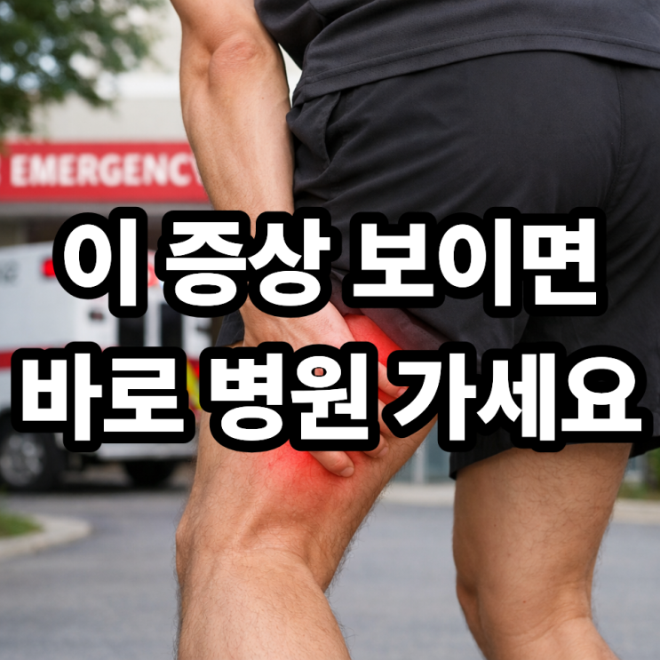  햄스트링 통증이 계속될 때 병원 가야 할 신호 7가지