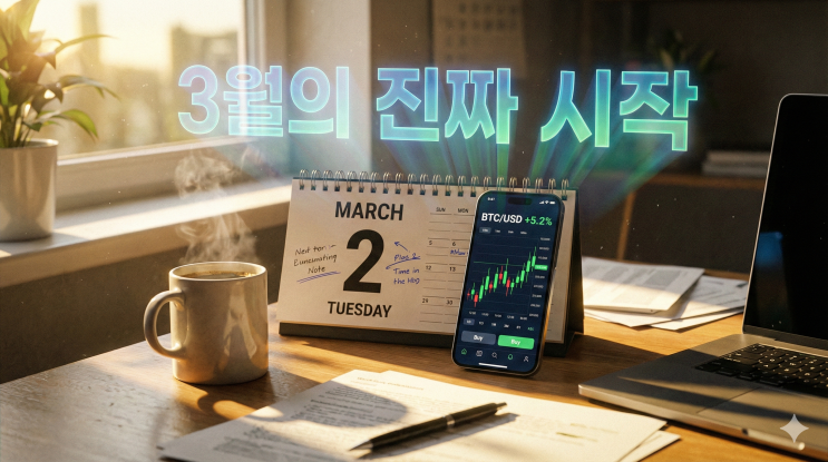  3월 2일 비트코인, 주봉 마감 '이 모양'이면 튀세요 (개학식 날 터지는 변동성 주의보)
