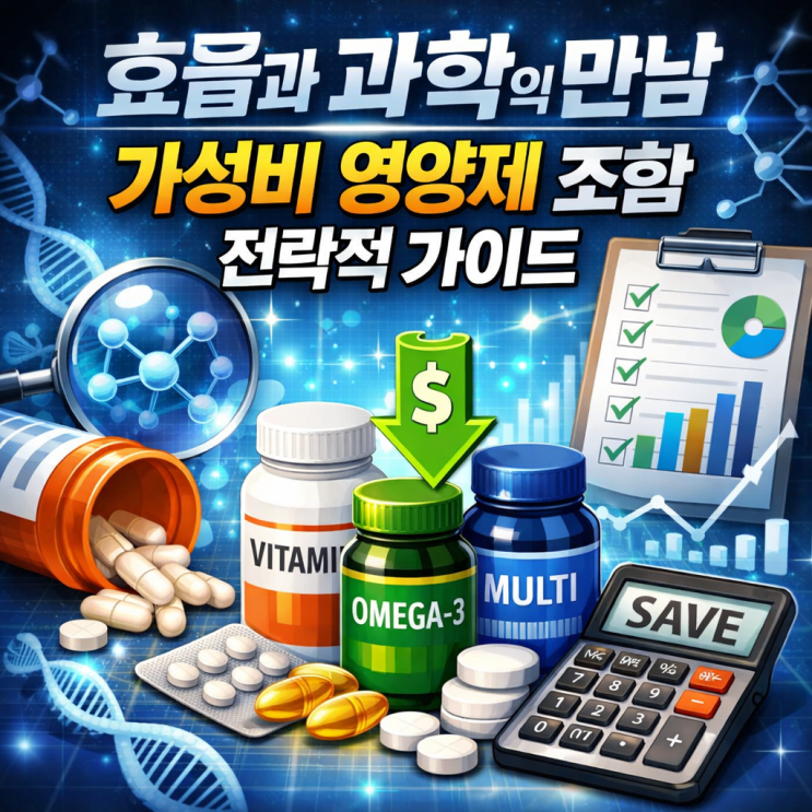  효율과 과학의 만남 — 가성비 영양제 조합 전략적 가이드