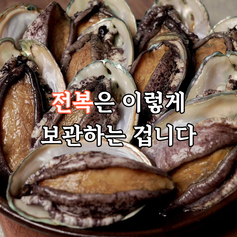 "살아있는 활전복" 내장 손질법과 냉동 냉장 보관법 보관기간 총정리