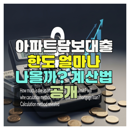  아파트담보대출 한도 얼마나 나올까? 계산법 공개