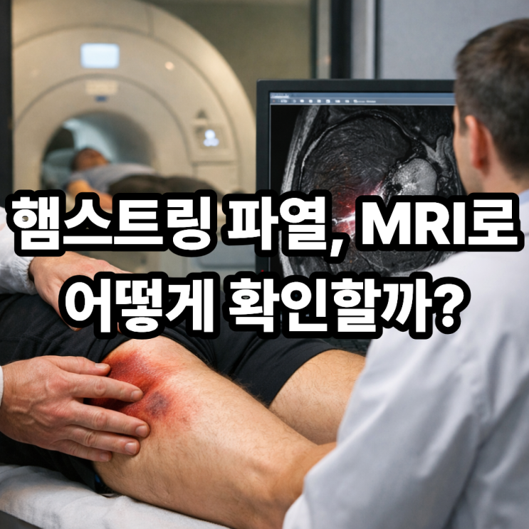  햄스트링 손상 MRI 진단 과정｜근육 파열·부분 손상 어떻게 구분할까