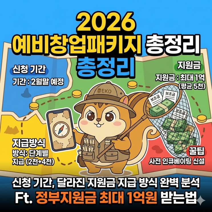 2026 예비창업패키지 총정리: 신청 기간, 달라진 지원금 지급 방식 완벽 분석 [정부지원금 최대 1억원 받는법]