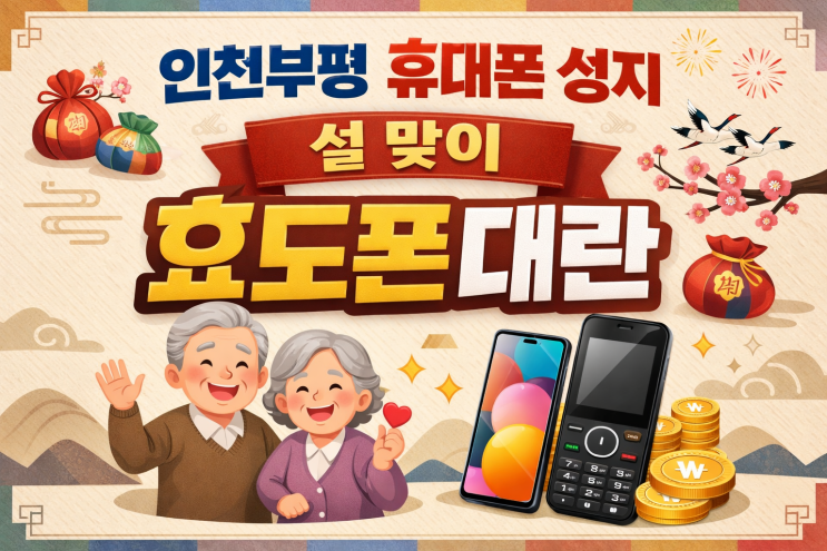  인천부평 휴대폰 성지 설 맞이 효도폰 대란