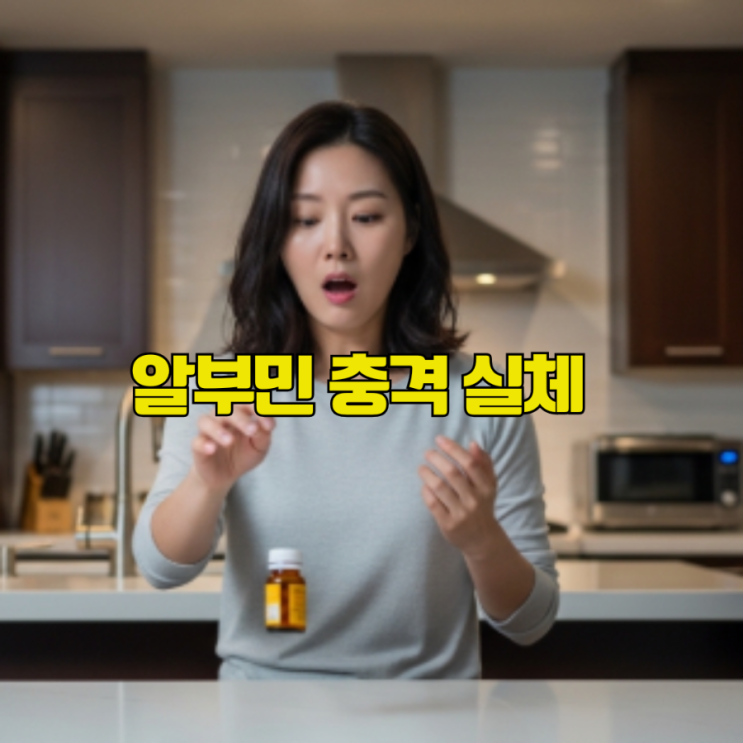  알부민 영양제 샀다면 절대 보지마세요. 안샀다면 어서보세요