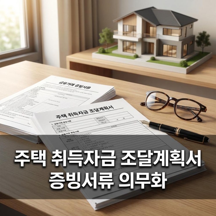  주택 취득자금 조달계획서 증빙서류 의무화 작성 예시 차용증 세무조사 면제 꿀팁 2026년 최신