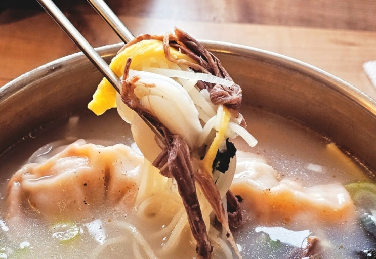  목동41타워 '락원 이북만두'｜수요미식회 나온 떡만둣국 맛집 (사골떡만둣국·사골칼국수 후기)