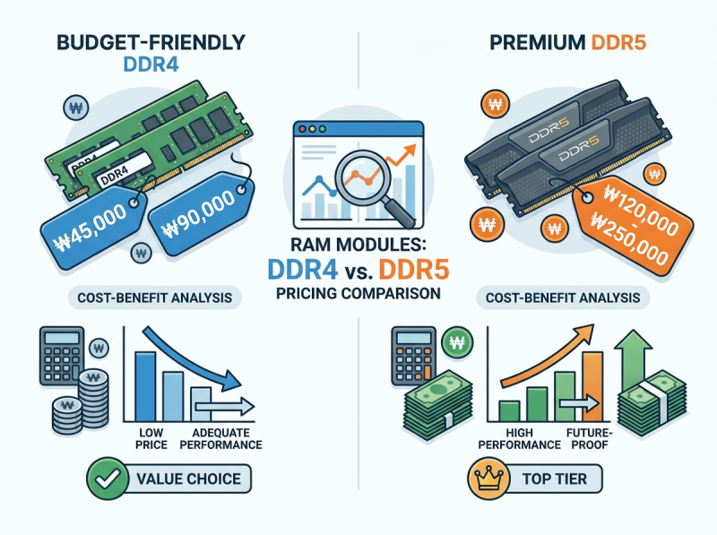 DDR4 vs DDR5 램(RAM) 차이점 완벽 비교 : 네이버 블로그