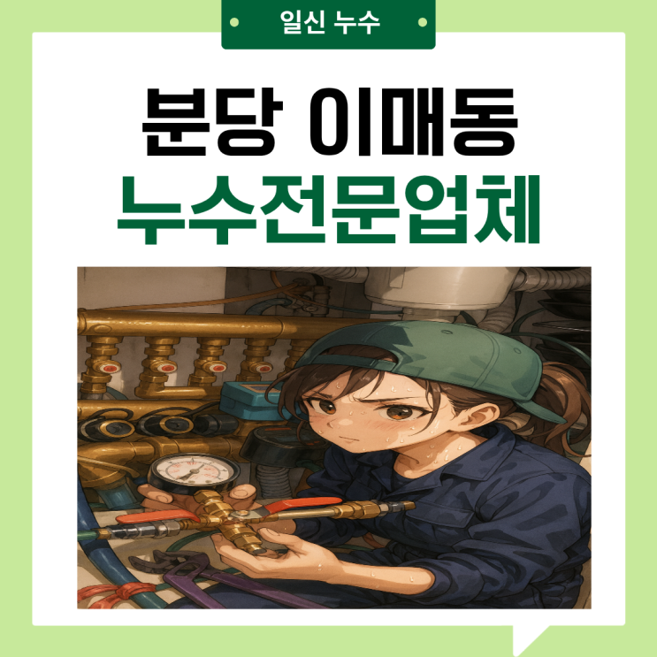  분당 누수전문업체 이매동 아파트 아랫집에 물이샌다면?