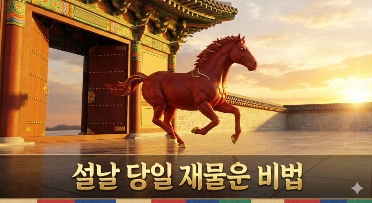  2026년 설날 당일 '이것'만 피하세요! 붉은 말의 해 재물운 2배 폭발하는 비법