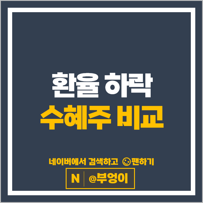 미국 달러 환율 하락 수혜주 농심 에스오일 주가 한국전력 주식