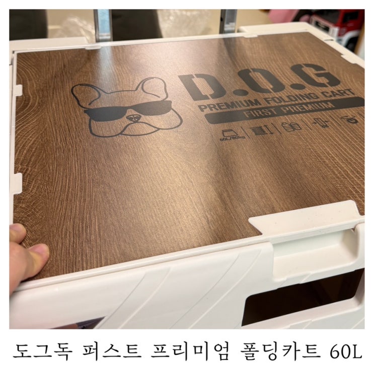  [폴딩카트 추천]도그독 퍼스트 프리미엄 폴딩카트 60L 샌드베이지