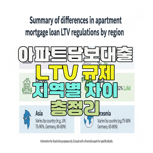  아파트담보대출 LTV 규제 지역별 차이 총정리