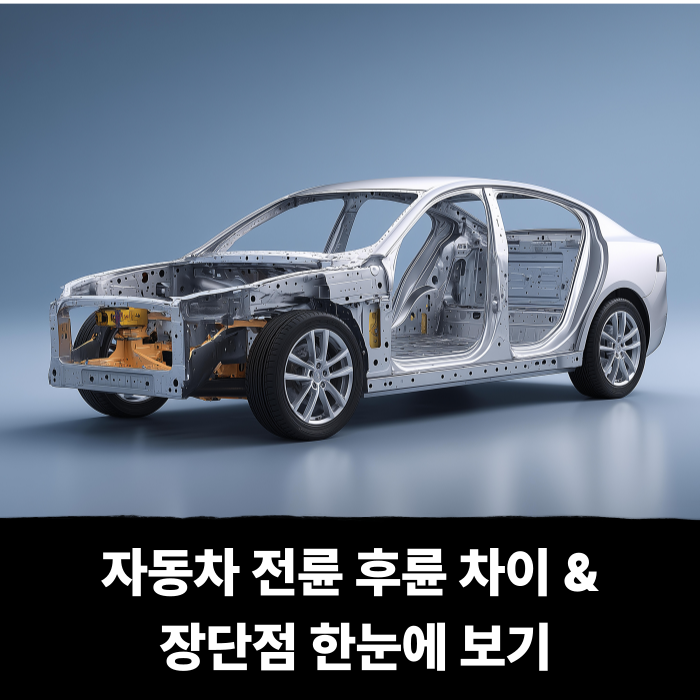  자동차 전륜 후륜 차이 & 장단점 한눈에 보기