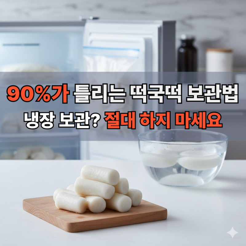 떡국떡 냉장 냉동 보관법, 냉동 “1달” 지나도 쫄깃할까?