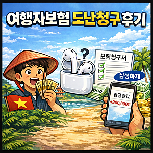 베트남에서 에어팟 도난 삼성화재 여행자보험 20만원 보상 받은 리얼 후기 (청구 방법 총정리....