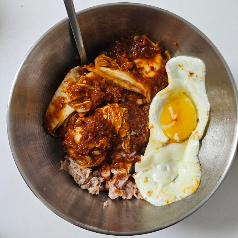 1984 더매운 실비김치 레시피 실비 참치 비빔밥