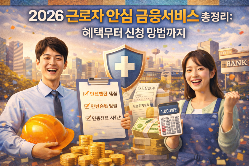 2026 근로자 안심 금융서비스 총정리: 혜택부터 신청 방법까지