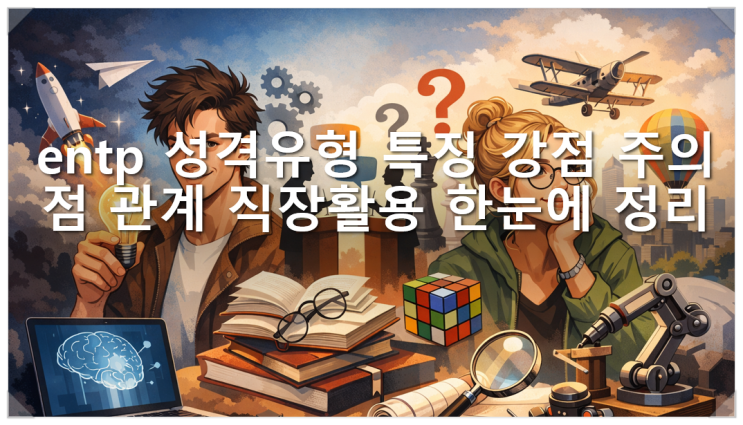  entp 성격유형 특징 강점 주의점 관계 직장활용 한눈에 정리