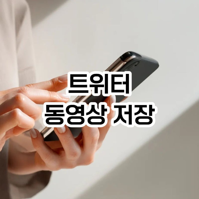 트위터 동영상 저장 단축어 설정
