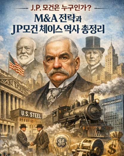  [인물탐구]J.P. 모건은 누구인가? | M&A 전략과 JP모건 체이스 역사 총정리
