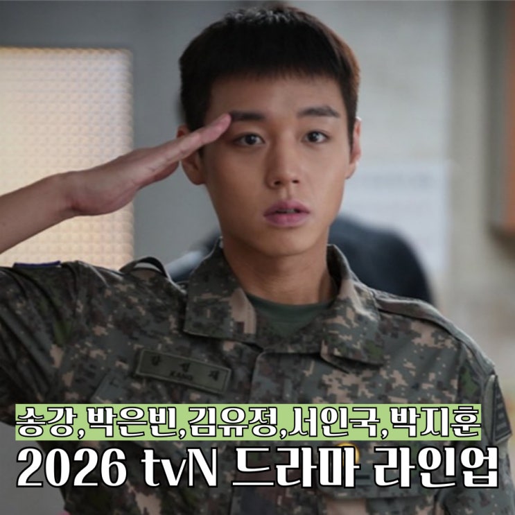 2026 tvN 드라마 라인업 13편 한눈에 보기! <b>송강</b> 김고은 박은빈 박지훈 ....
