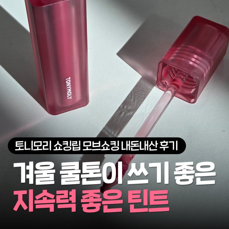  토니모리 쇼킹립 모브쇼킹 겨울쿨톤 립 지속력 좋은 틴트 내돈내산 장단점 후기