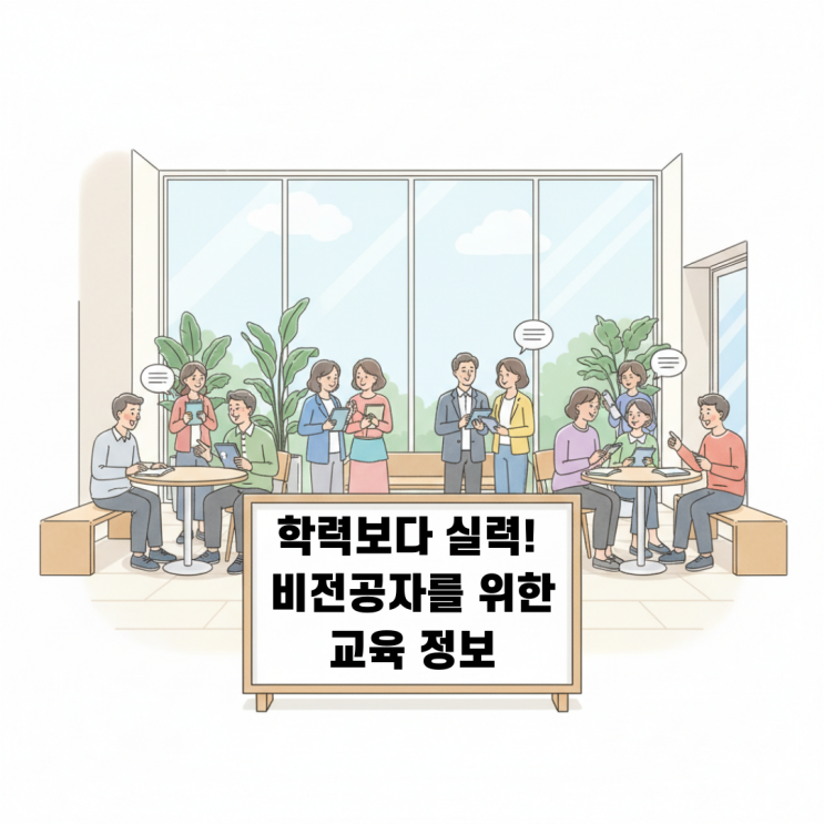  학력보다 실력, 비전공자를 위한 교육 정보