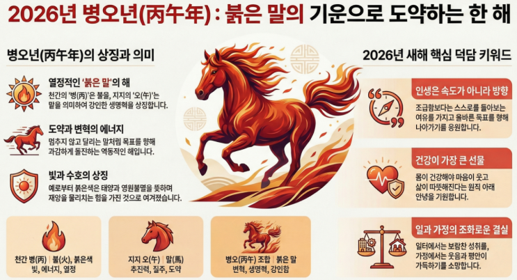  2026년 병오년  희망찬 새해 복 많이 받으세요!