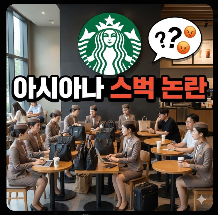  아시아나 승무원 스타벅스 논란, 그리고 대한항공과 기싸움