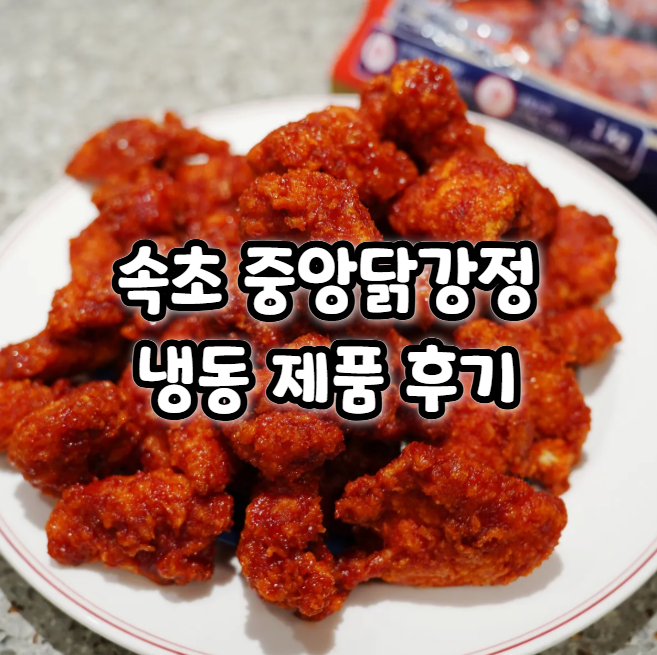  속초 중앙닭강정 냉동닭강정 후기, 집 간식 캠핑 먹거리 추천