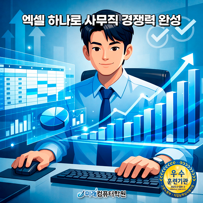 부산 컴퓨터활용능력2급 자격증 학원｜엑셀 고급함수 실무, 내일배움카드로 취업 준비